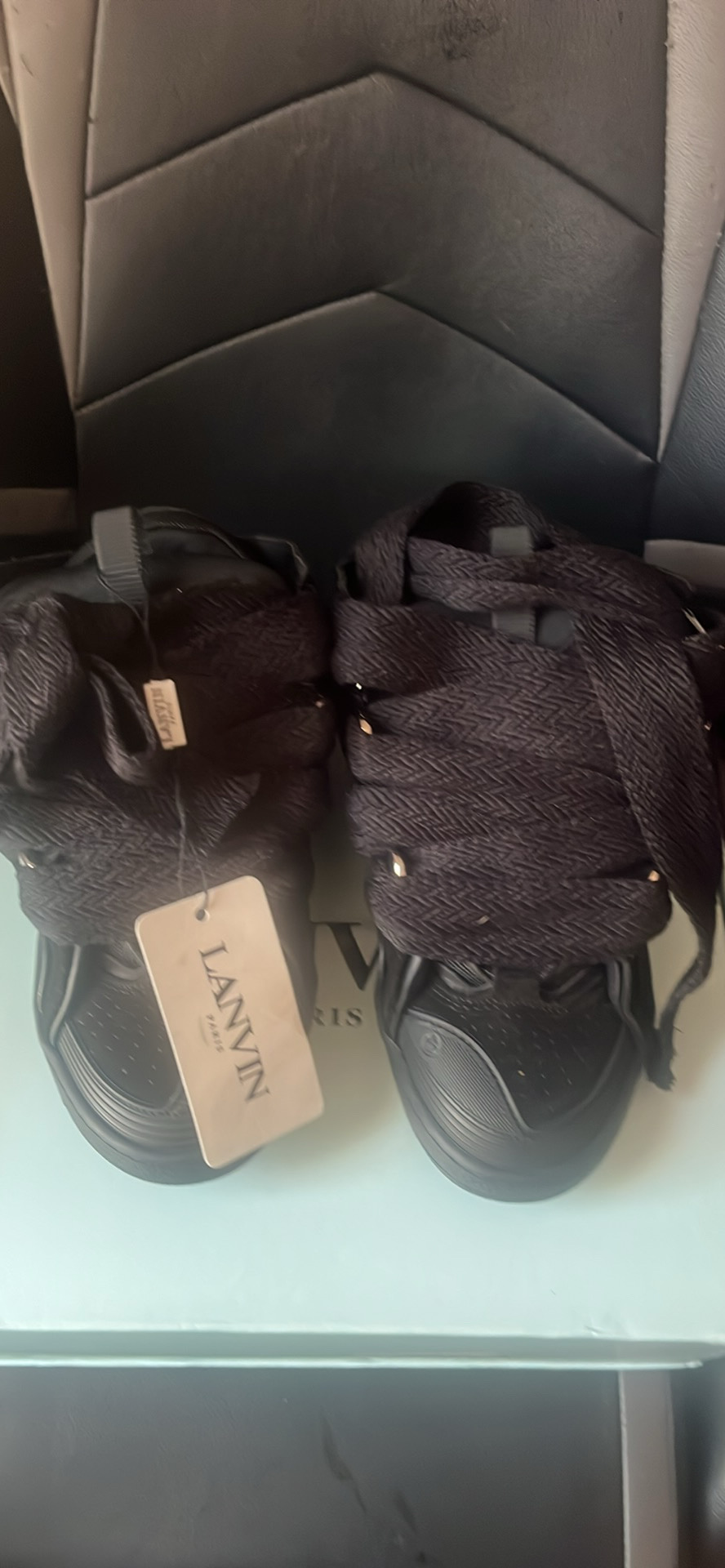  Lanvin Leather Curb All Black review Jah 02