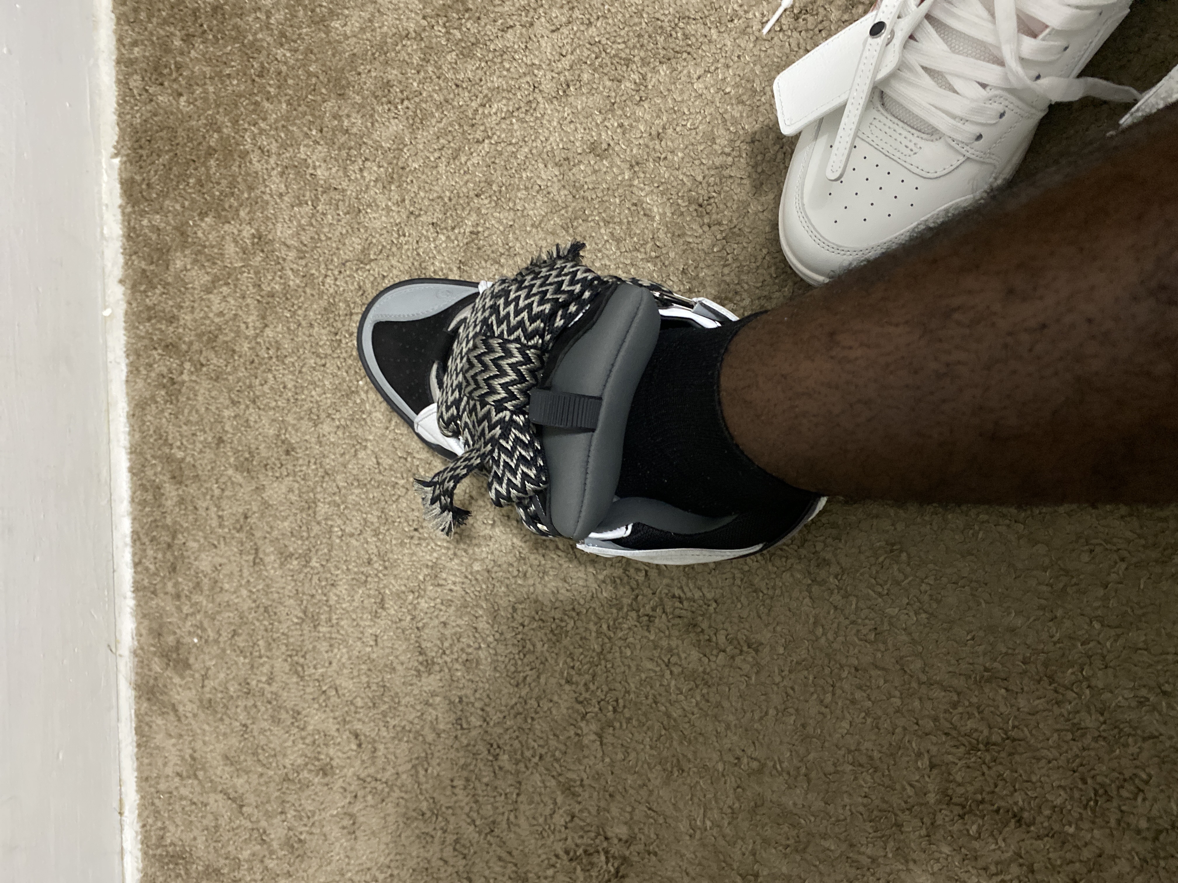 Lanvin Curb Sneakers White Anthracite review J5 01