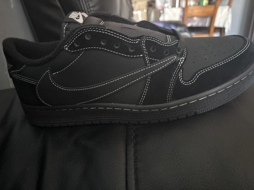 【Flash Sale】Air Jordan 1 Retro Low OG SP Travis Scott Black Phantom DM7866-001 review 