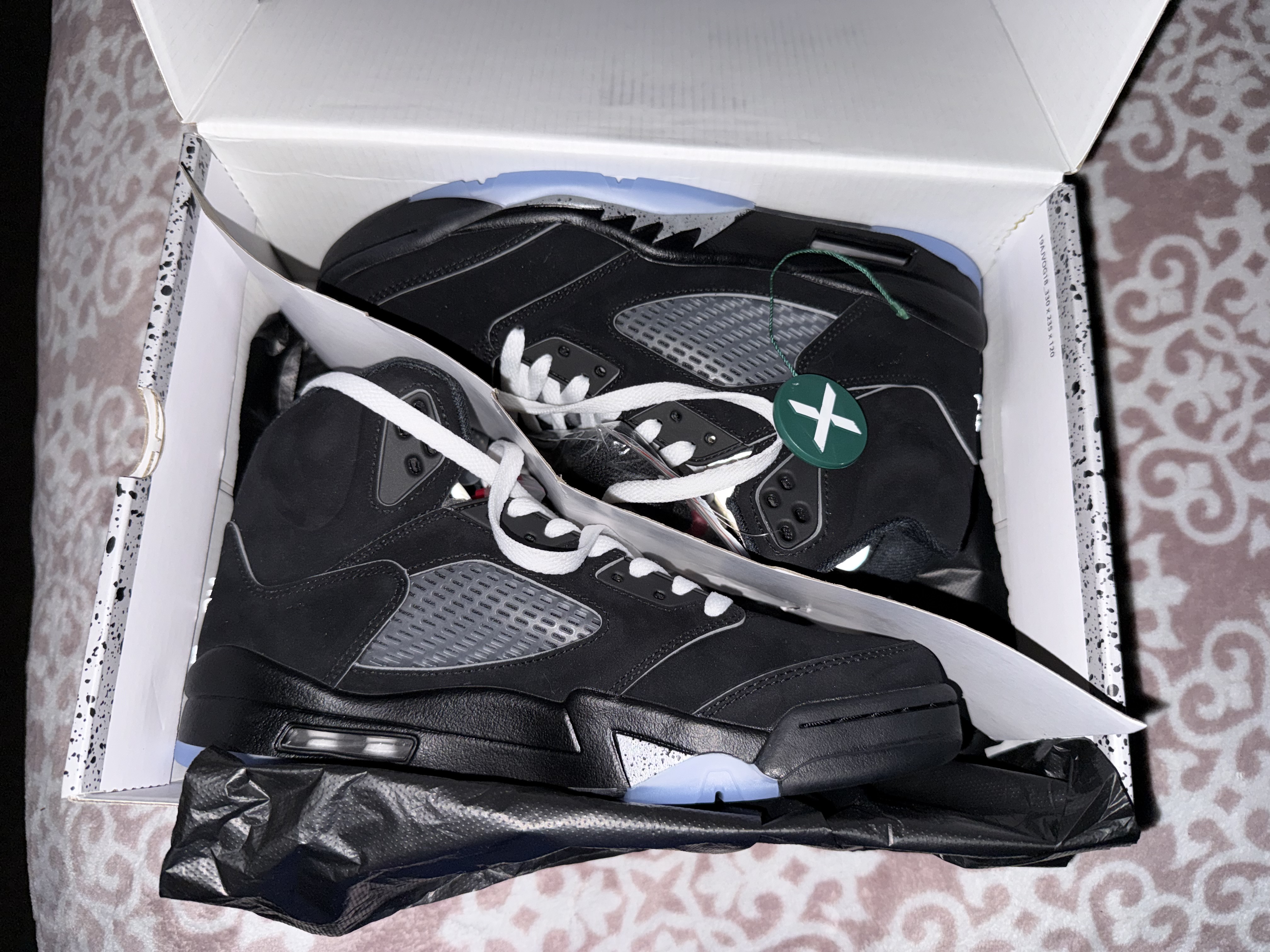 PK God Batch Air Jordan 5 Retro OG Black Metallic Reimagined HF3975-001 review 0