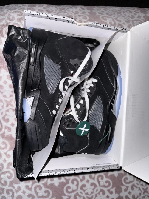 PK God Batch Air Jordan 5 Retro OG Black Metallic Reimagined HF3975-001 review 