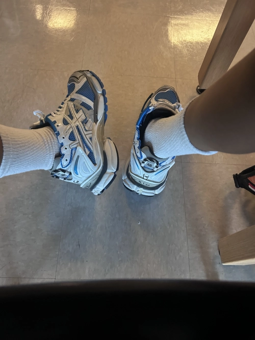 PK God Batch Balenciaga Runner White Blue review 