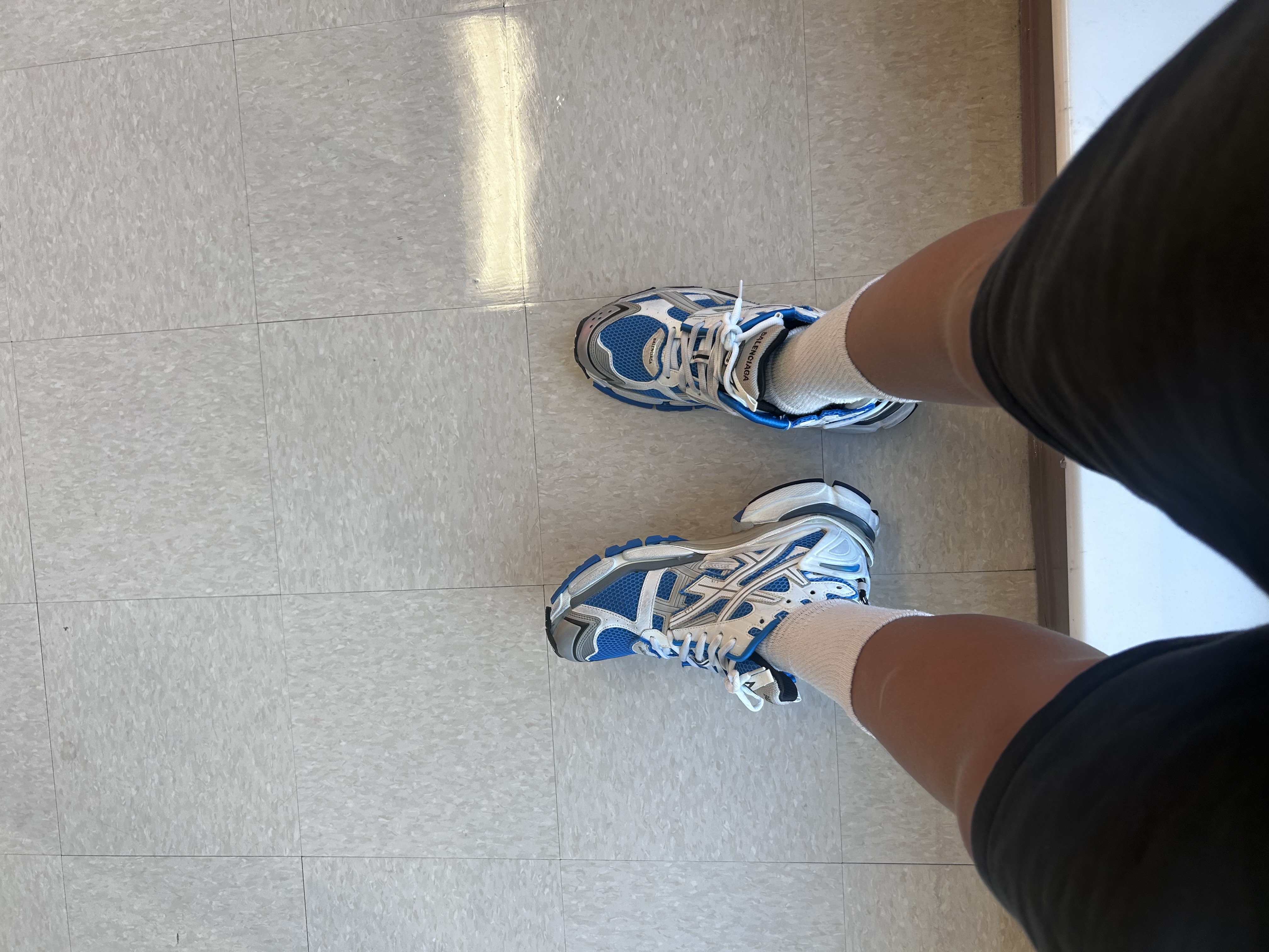 PK God Batch Balenciaga Runner White Blue review 1