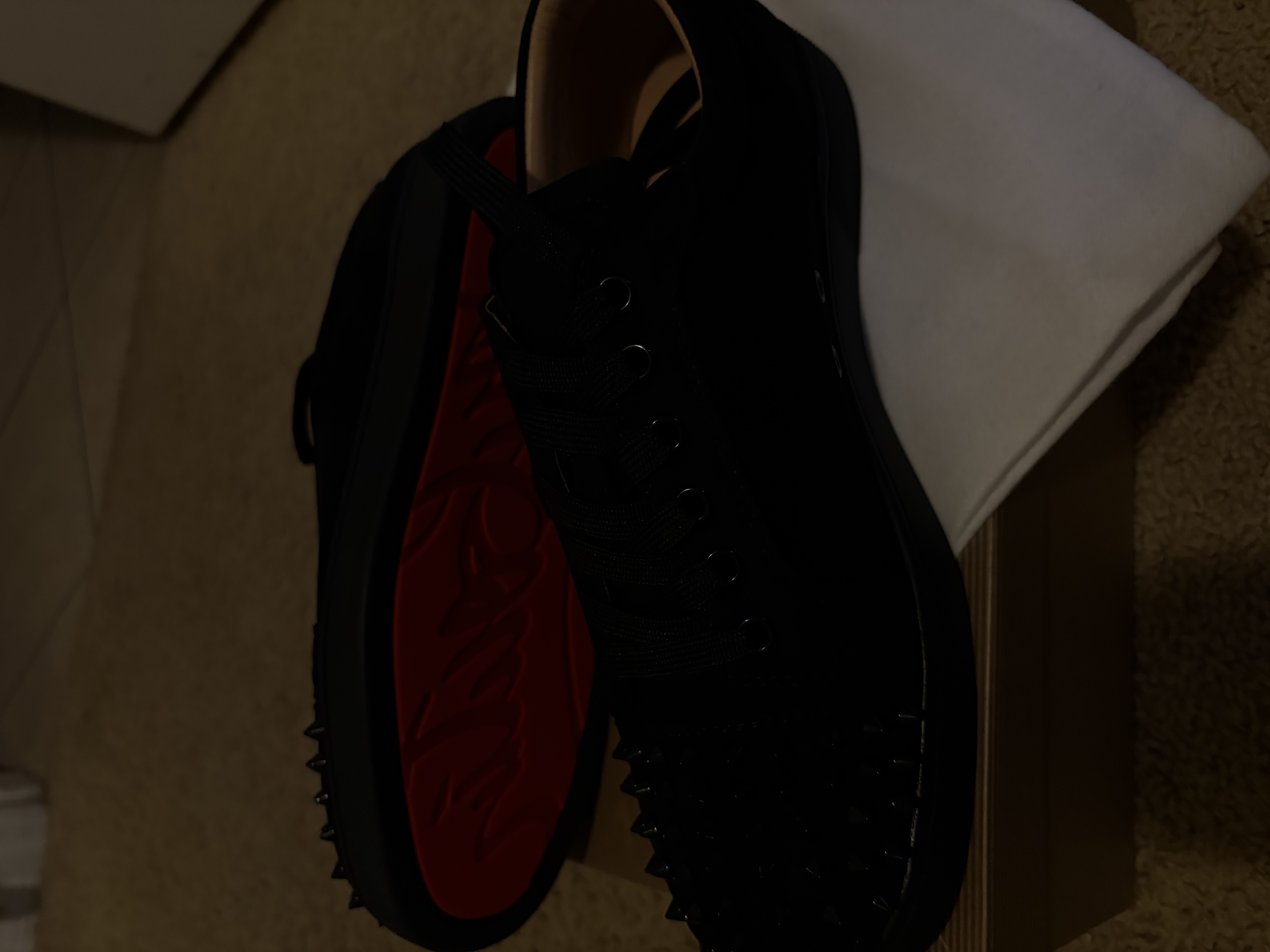 Christian Louboutin Louis Junior Spikes Men's Flat review 0