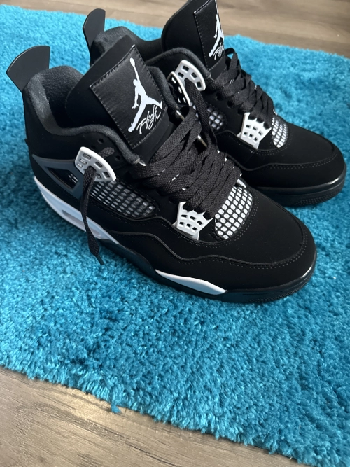 PK God Batch Air Jordan 4 White Thunder FQ8138-001 review 