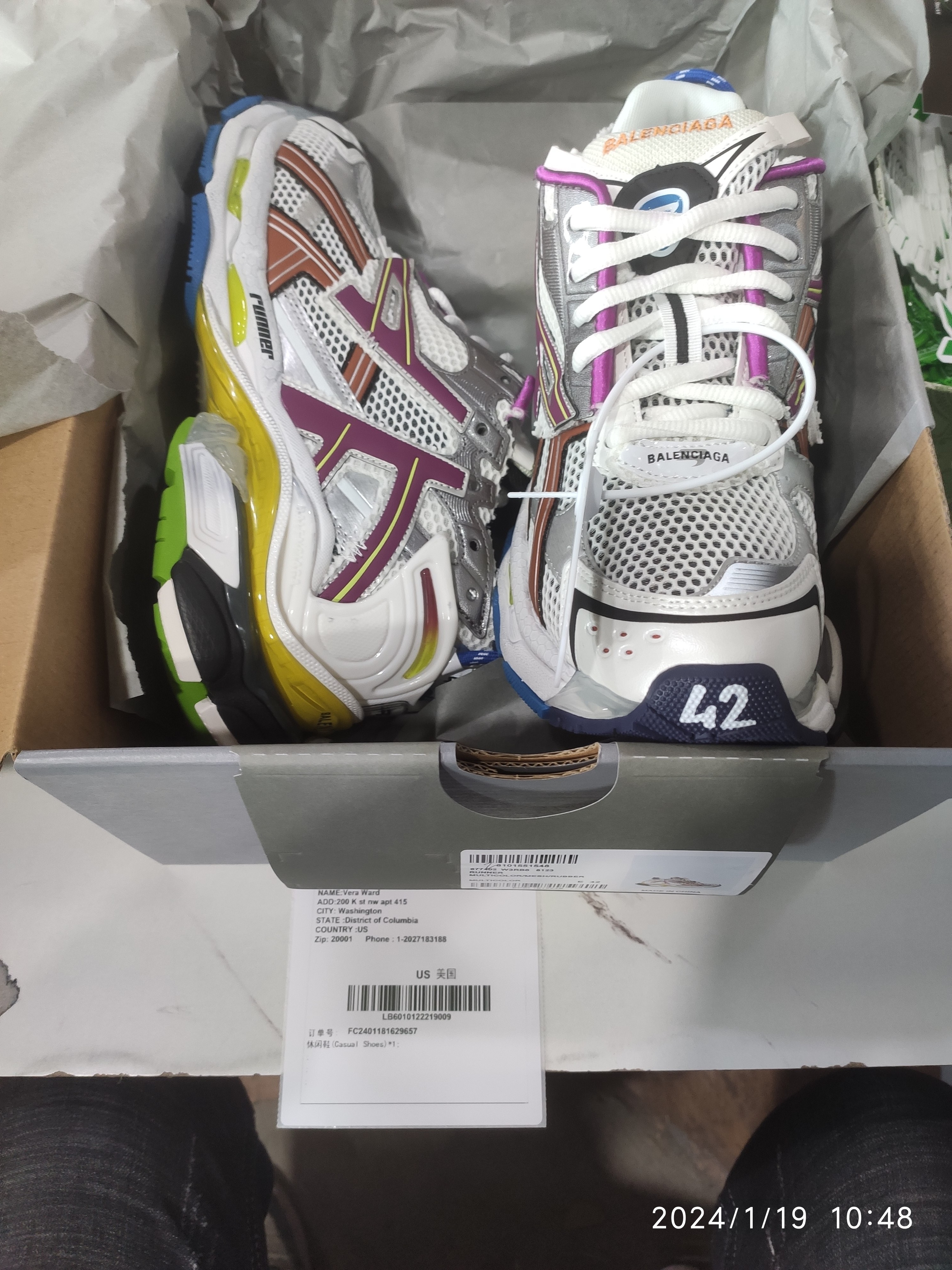 PK God Batch Balenciaga Runner Sneaker Color Orange Powder 772767 W3RBW 9168 review Yderson