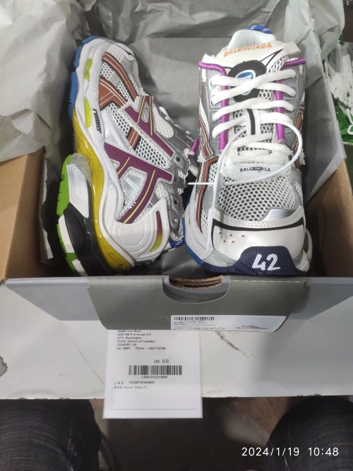 PK God Batch Balenciaga Runner Sneaker Color Orange Powder 772767 W3RBW 9168 review 