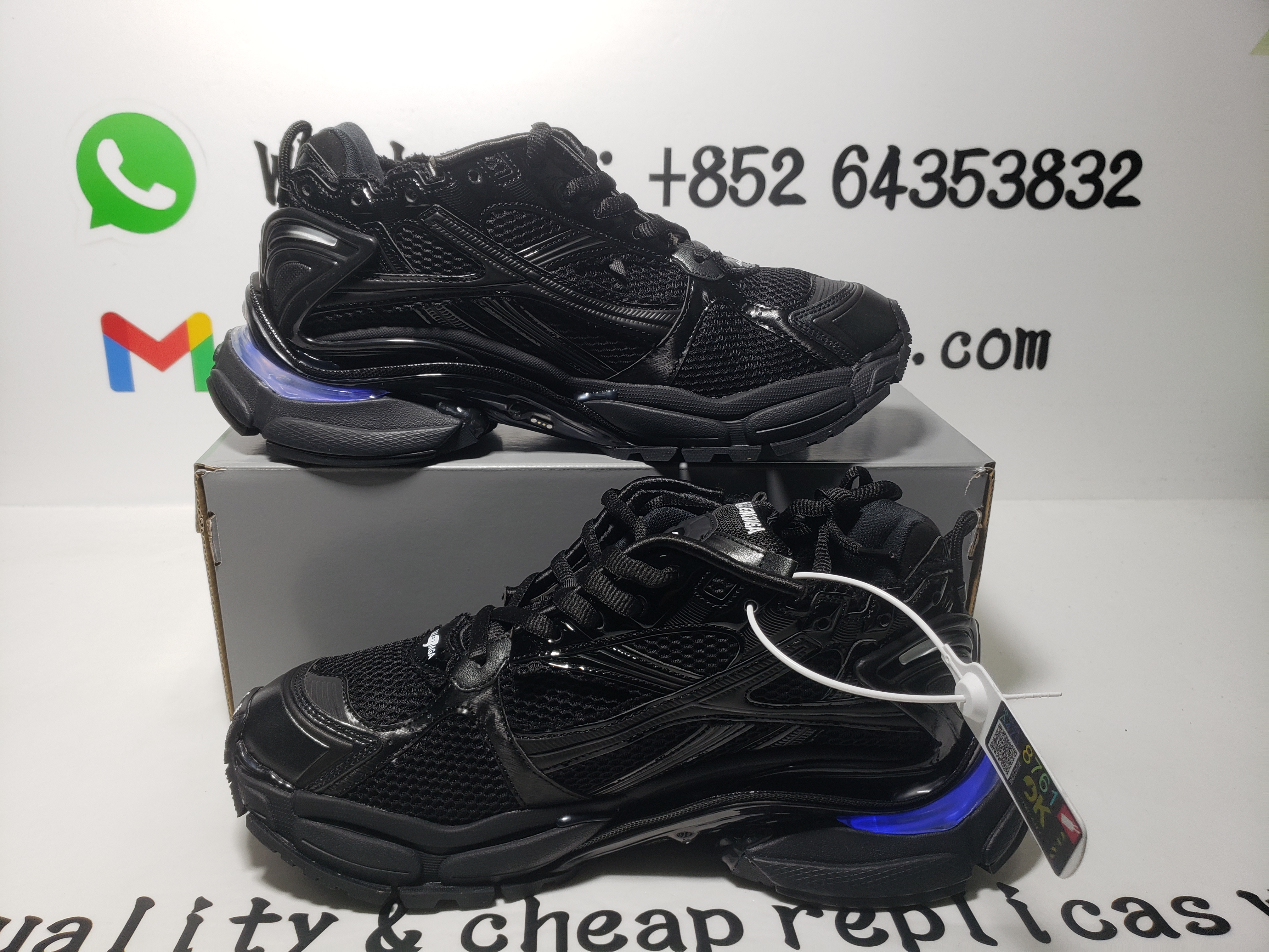 PK God Batch Balenciaga Runner Black LED review D*** 01