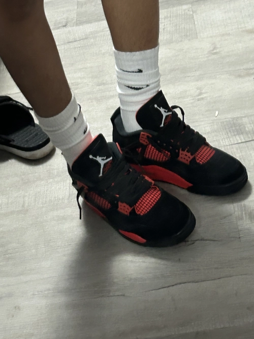 PK God Batch Air Jordan 4 Red Thunder CT8527-016 reviewed by