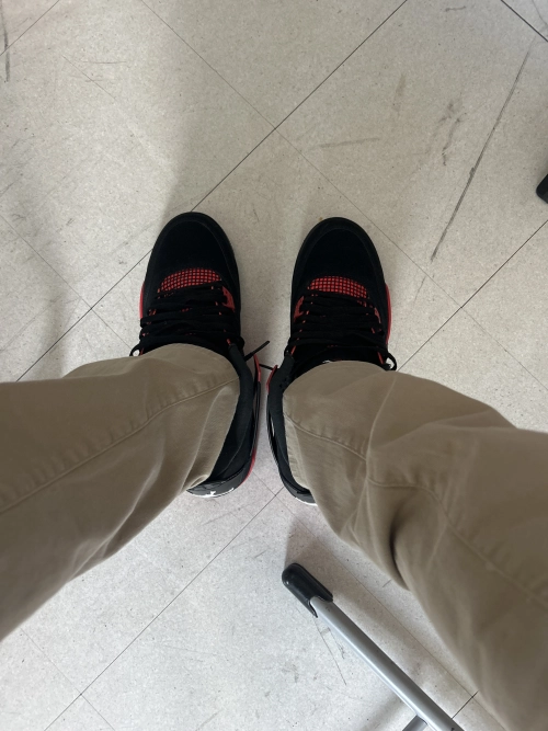 PK God Batch Air Jordan 4 Red Thunder CT8527-016 reviewed by