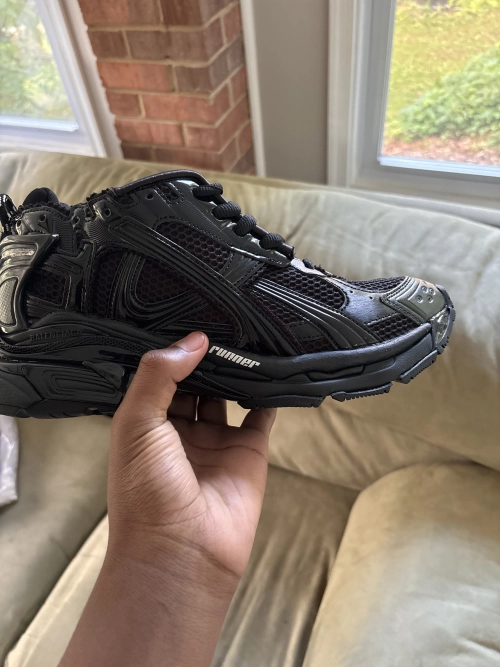 PK God Batch Balenciaga Runner Sneaker All Black 772767 W3RNY 0135 reviewed by
