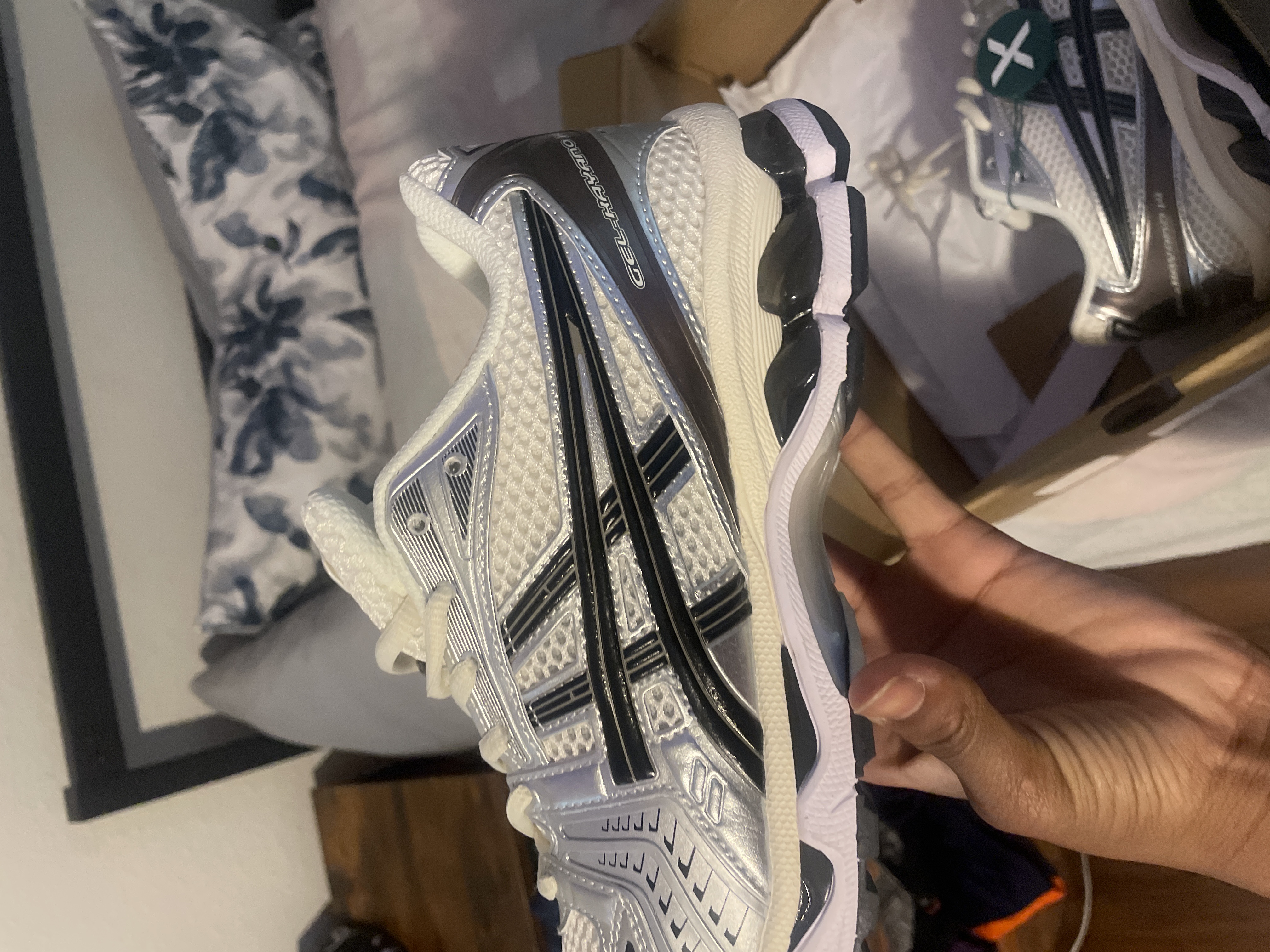 ASICS Gel-Kayano 14 Cream Black Metallic Plum review Steph 01