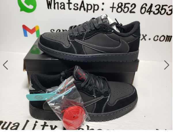 【Flash Sale】Air Jordan 1 Retro Low OG SP Travis Scott Black Phantom DM7866-001 review J 04