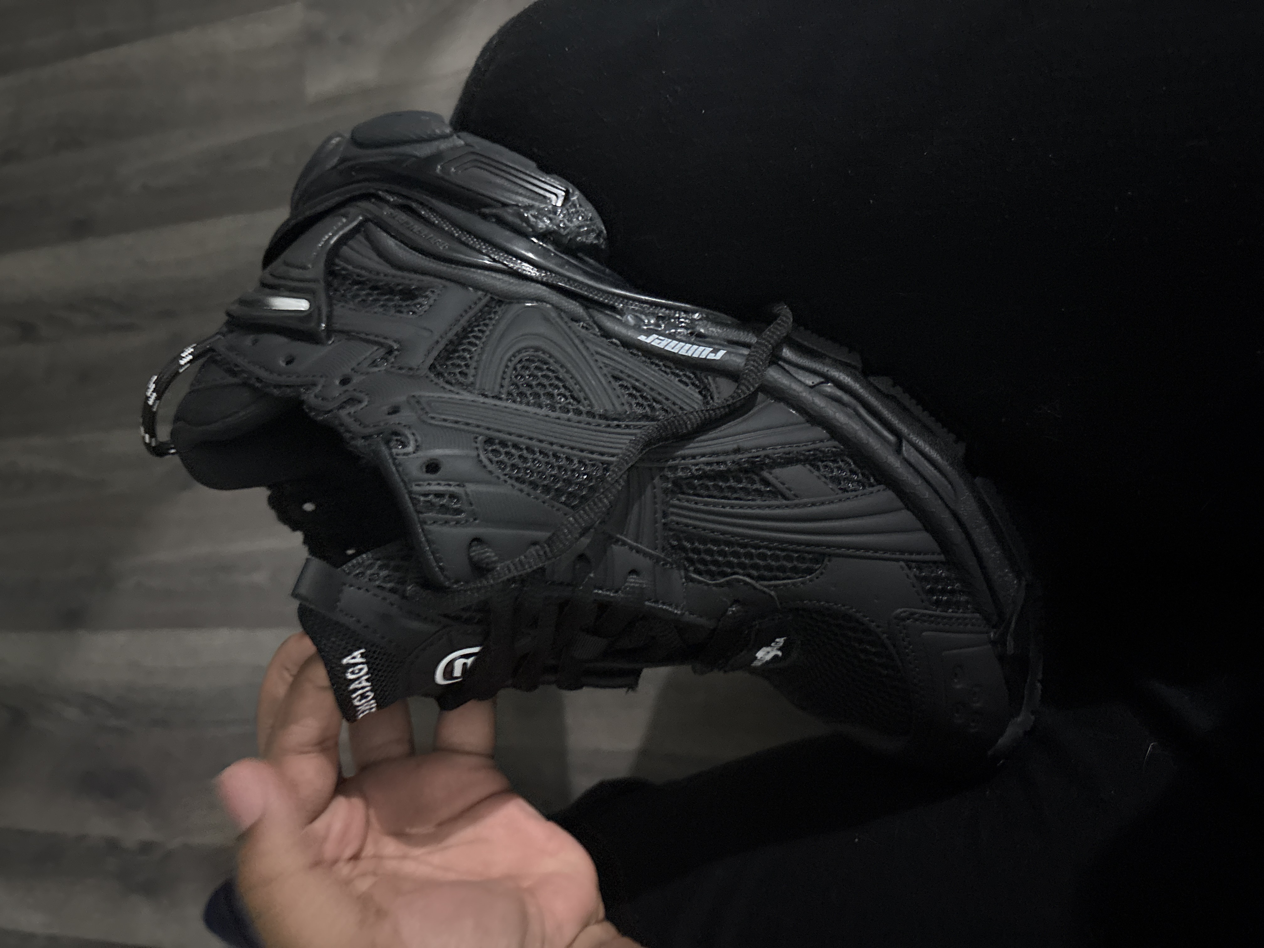PK God Batch Balenciaga Runner Matte Black 772774W3RBT1000 review michael