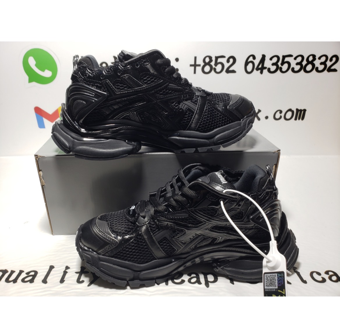 PK God Batch Balenciaga Runner Black review 4
