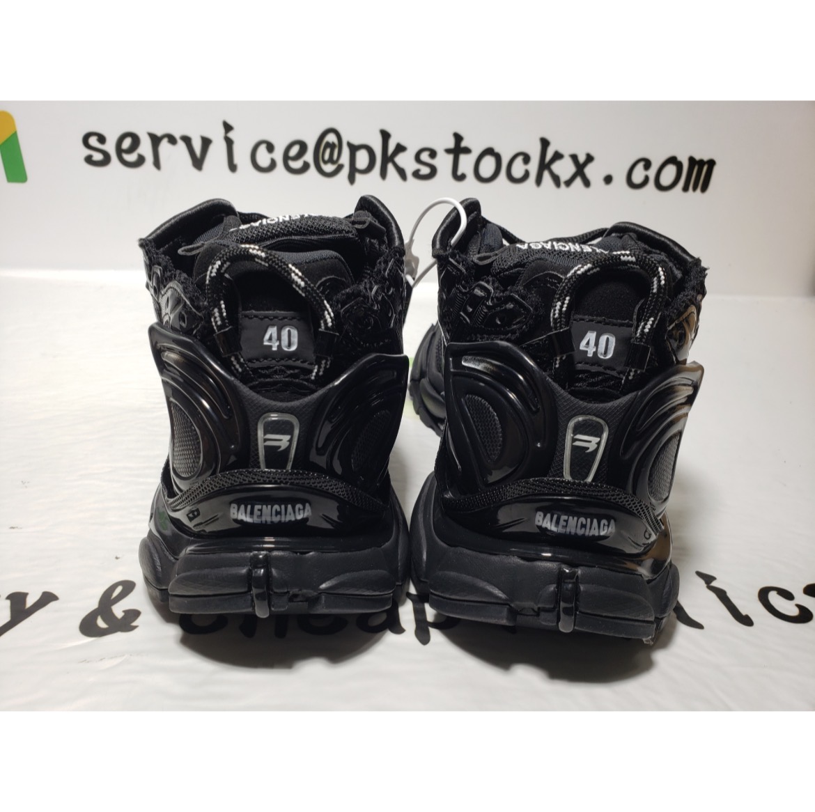 PK God Batch Balenciaga Runner Black review 5