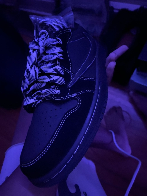 【Flash Sale】Air Jordan 1 Retro Low OG SP Travis Scott Black Phantom DM7866-001 reviewed by