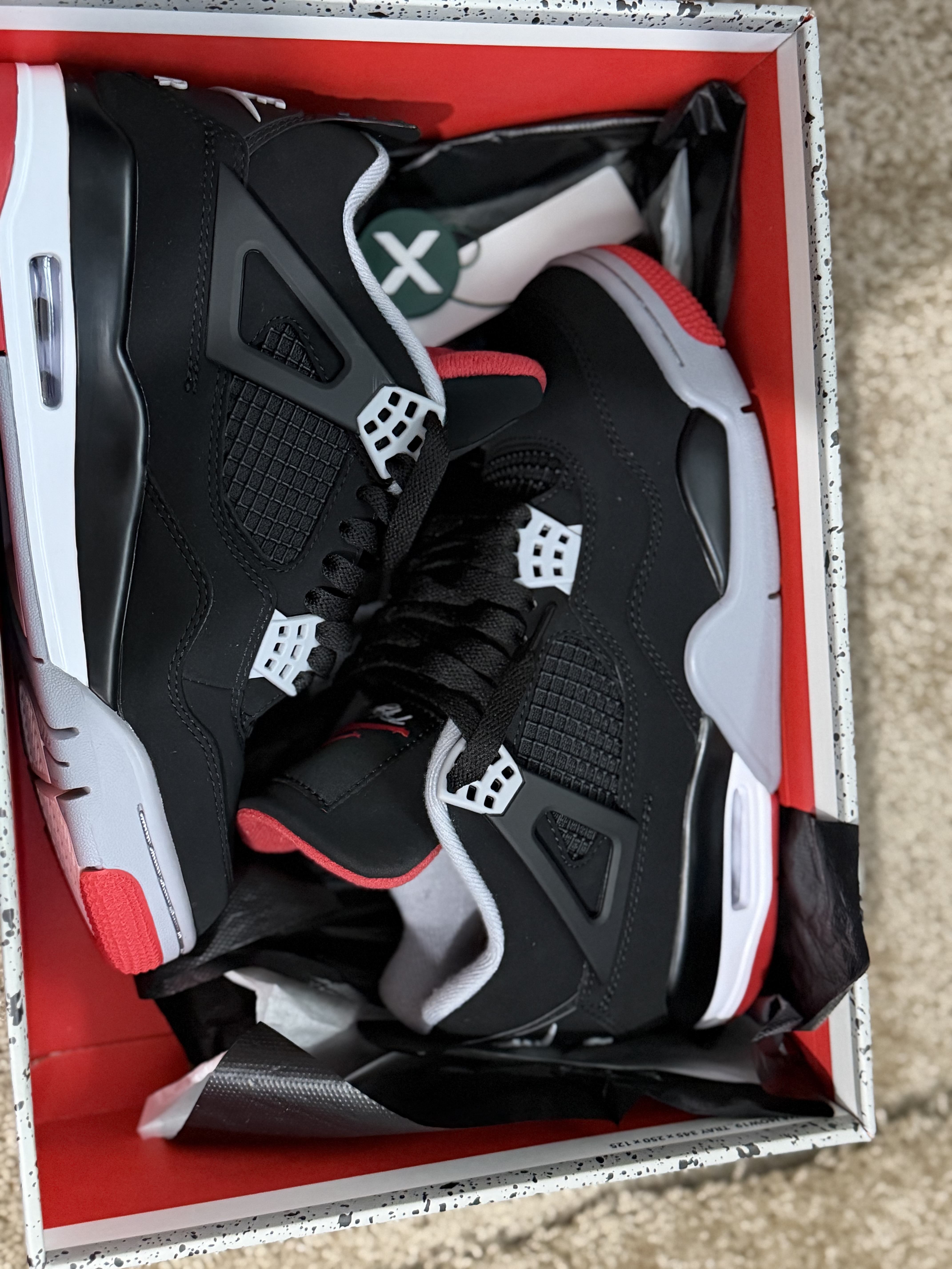 PK God Batch Air Jordan 4 Retro Bred 308497-060  review Anthony Giron 01