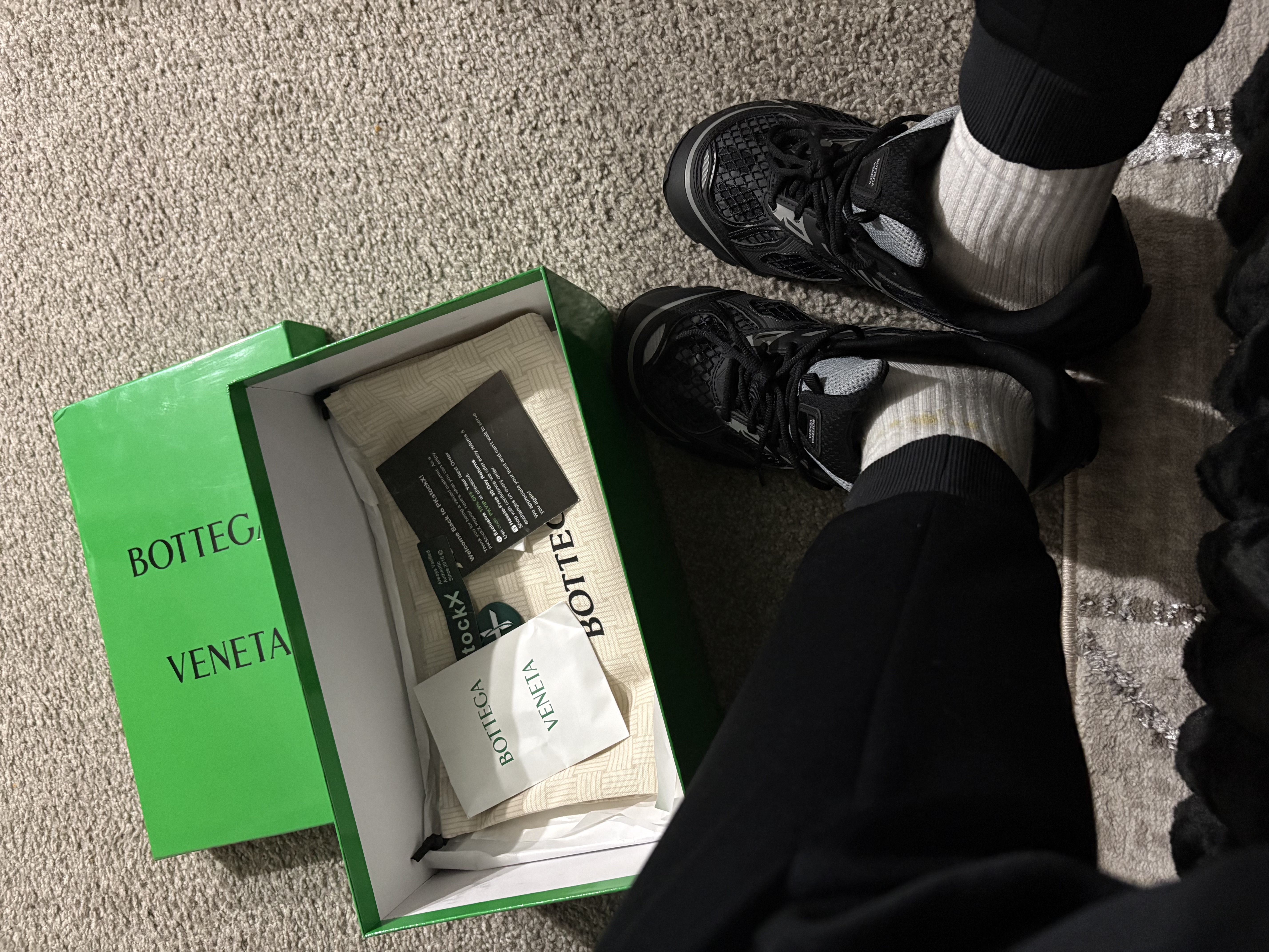 PK God Batch Bottega Veneta Orbit Sneaker Black review Calin