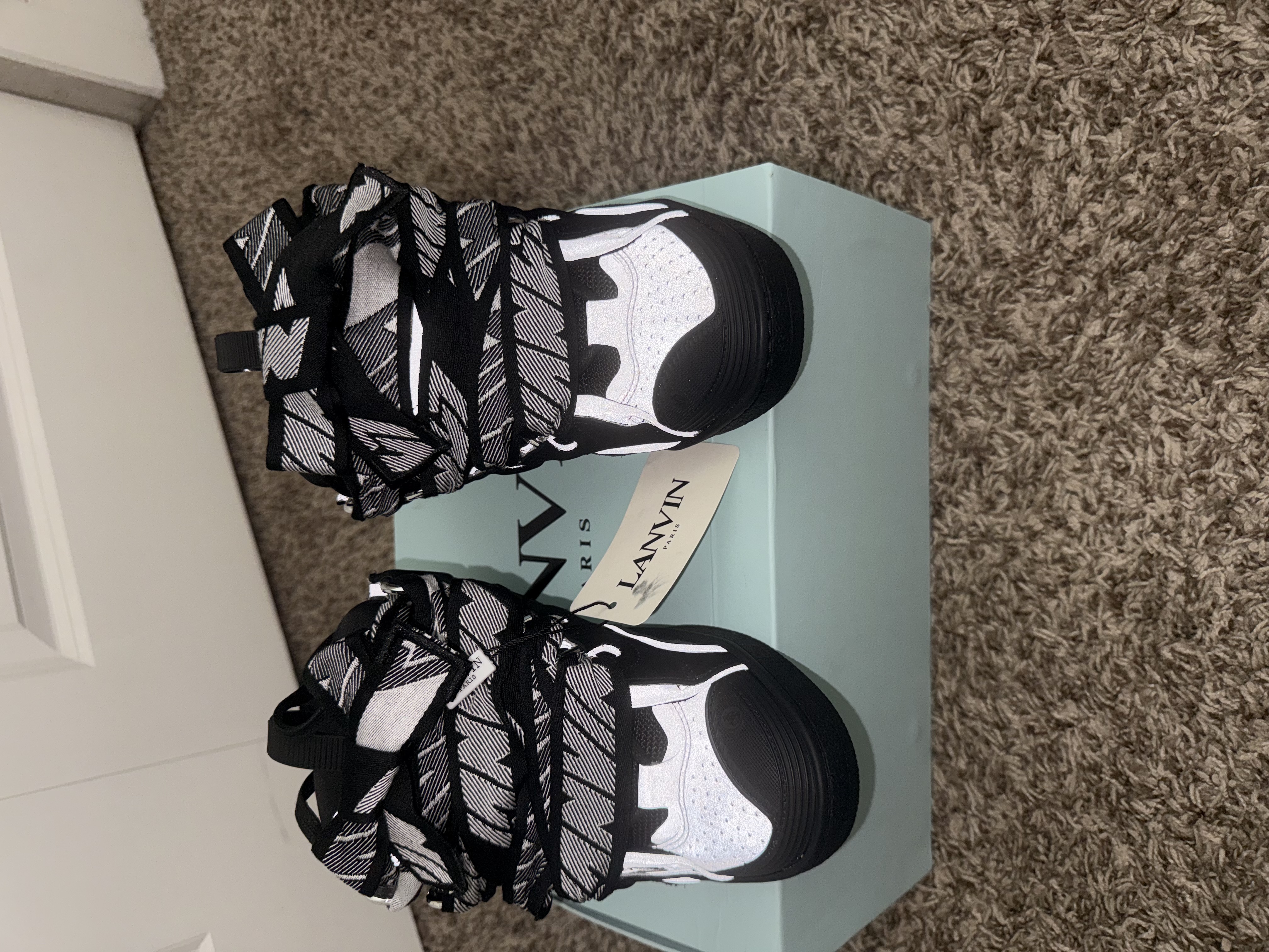 Lanvin Curb Sneaker Black Grey FM-SKRK11-REFL-P2210 review Adrián