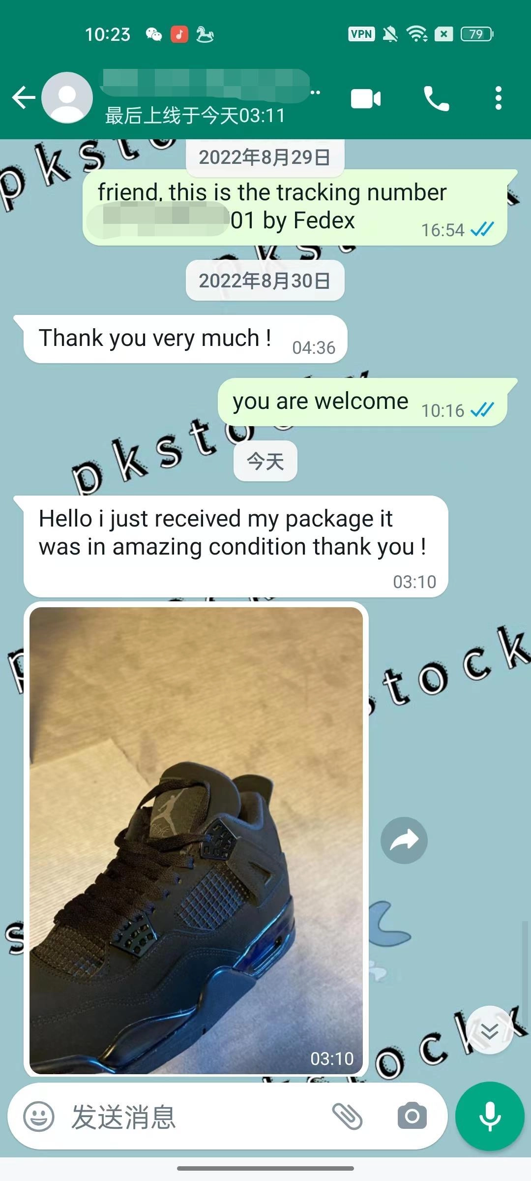 Review for Air Jordan 4 Retro Black Cat from pkstockx customer💕