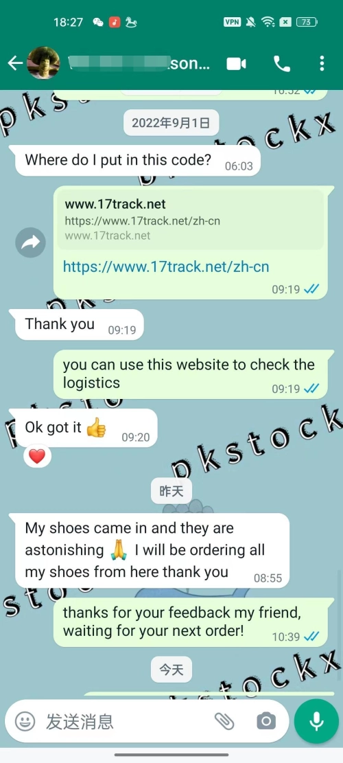 Review for PK God Batch Air Jordan 1 Retro High White University Blue Black 555088-134 from pkstockx customer💕