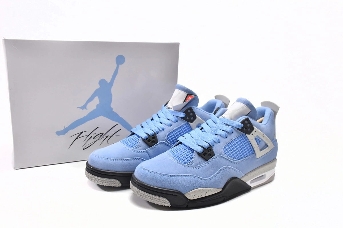 Is reps sneakers Air Jordan 4 Retro University Blue on PkStockX verified?