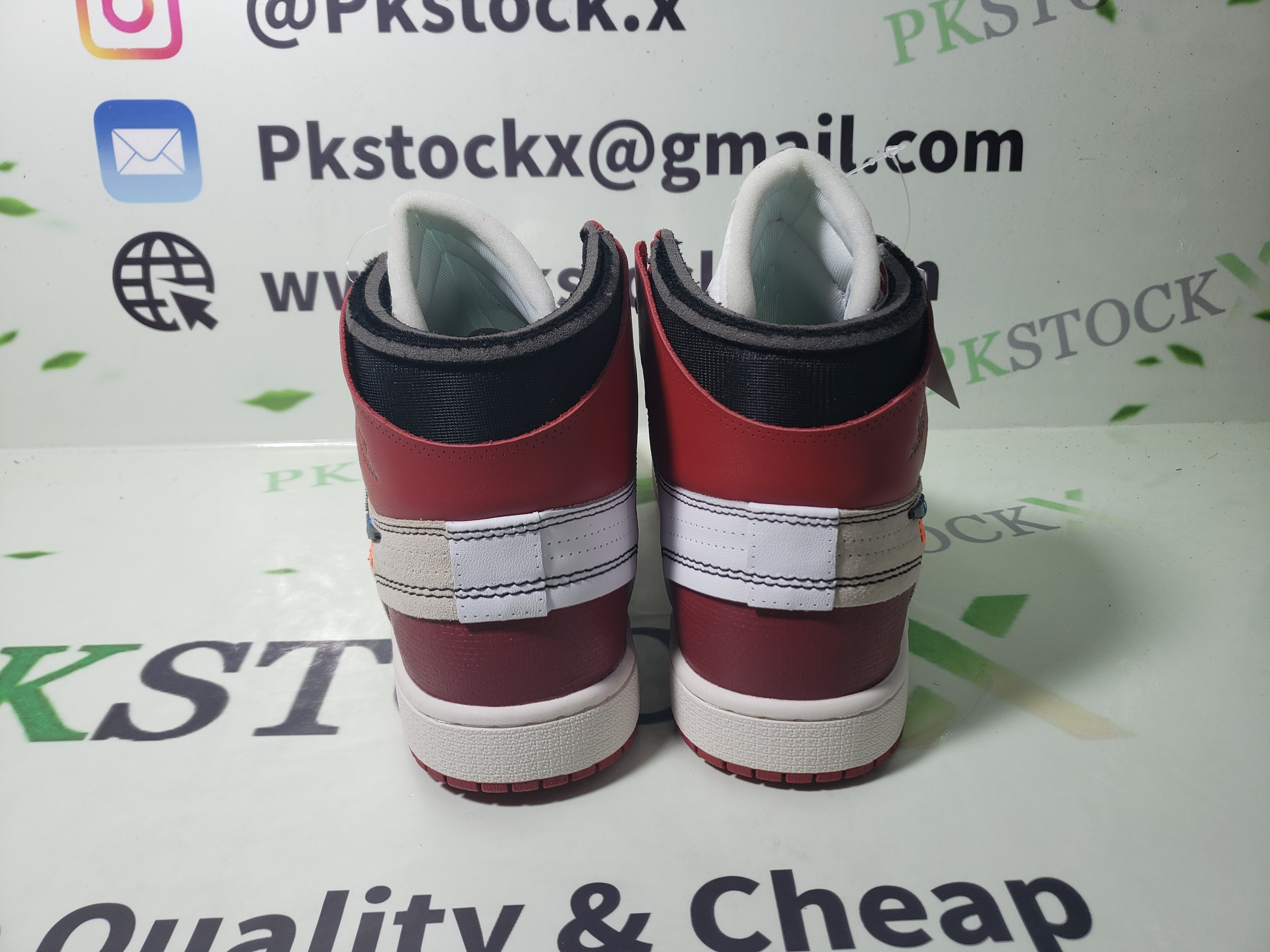 Is Fake shoes Air Jordan 1 High OffWhite Chicago on PkStockX verified