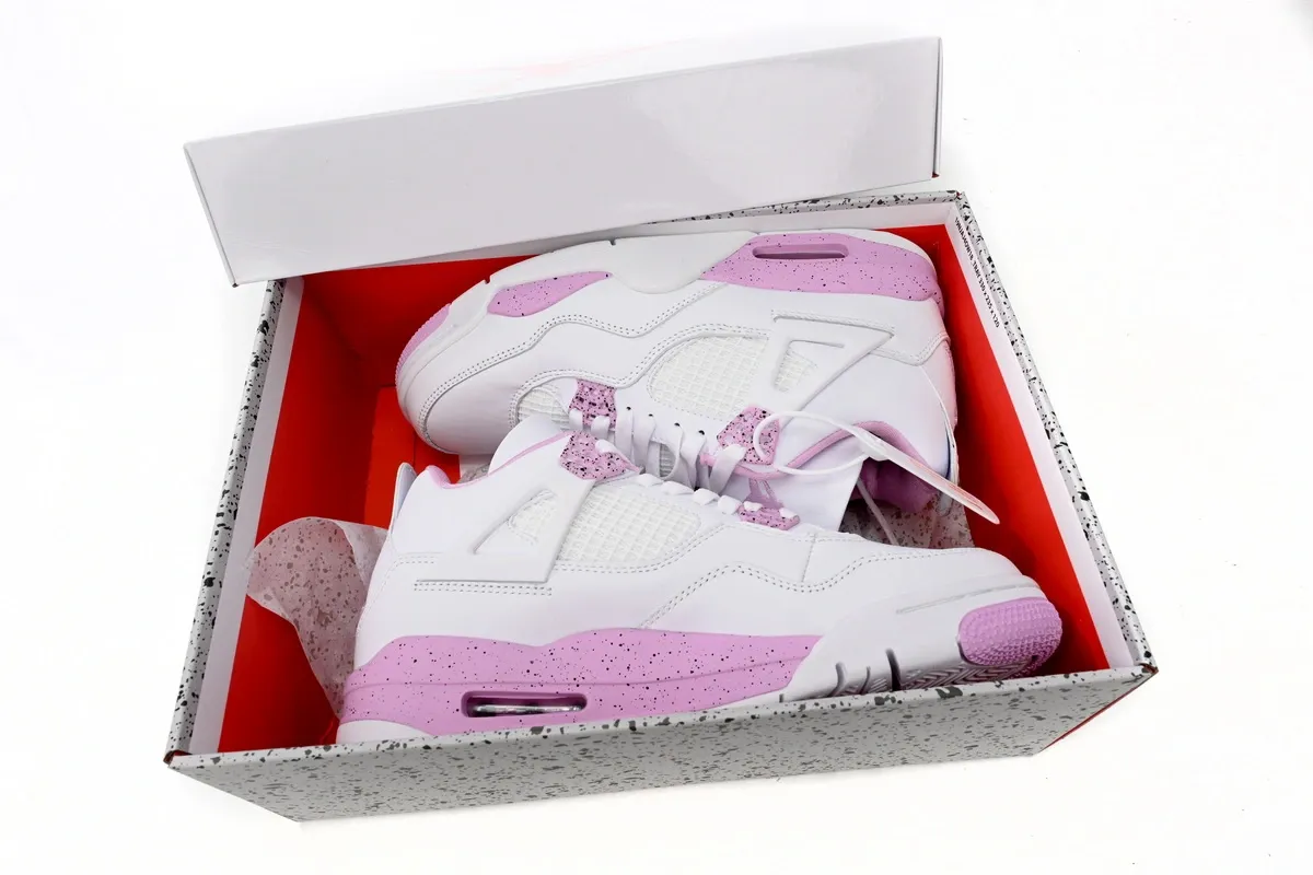 Unboxing best Jordan 4 pink oreo reps from rep shoes website - PkStockX
