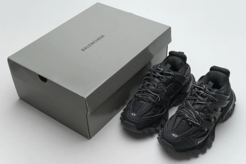 PkStockX Unboxing Best reps shoes Balenciaga Track Black