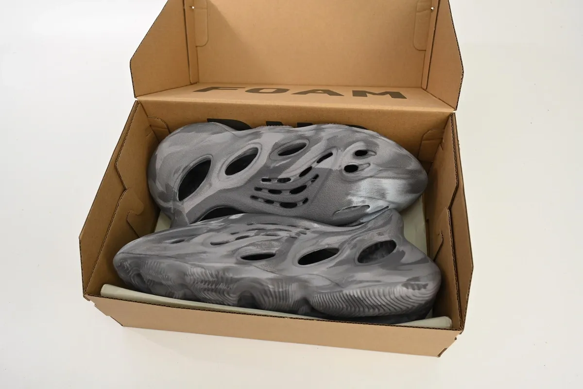 Unboxing Yeezy Foam Runner MX Granite From reps Shoes Website - PkStockX