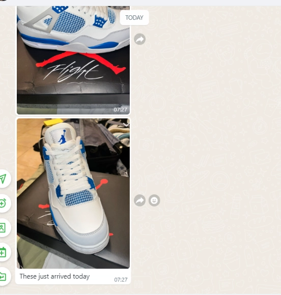 Feedback For Special offer Batch Air Jordan 4 Retro Military Blue 308497-105 From PkStockX Customers