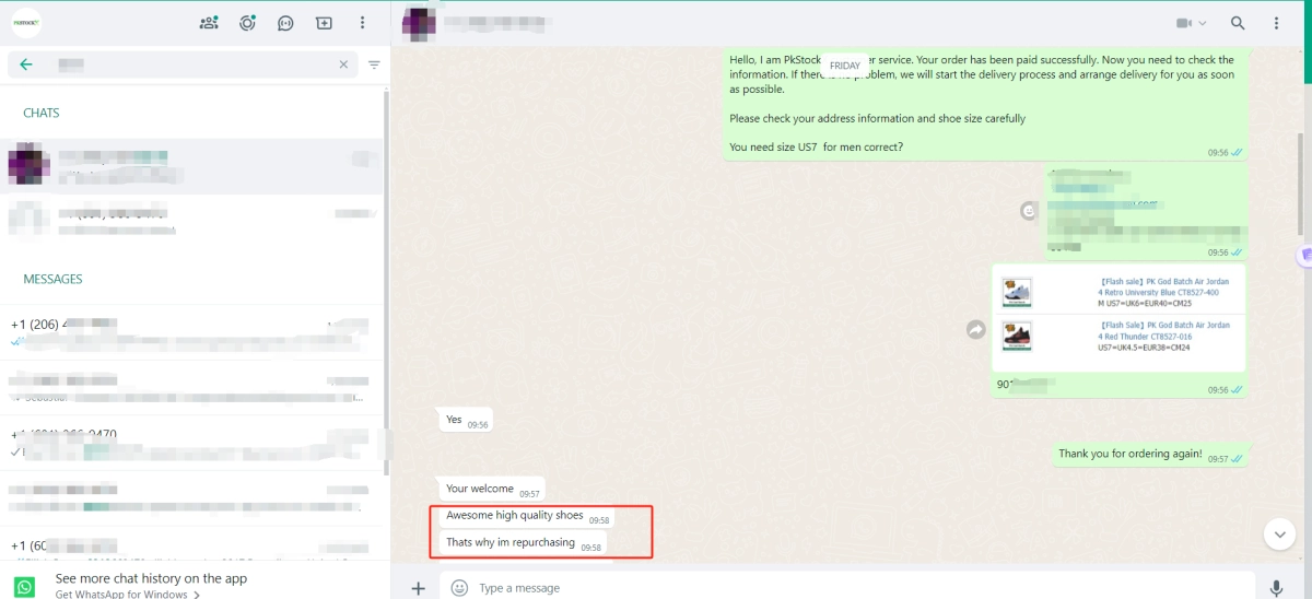 Feedback From PkStockX Regular Customers