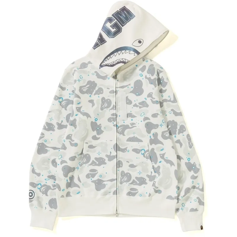 Feedback For BAPE Space Camo Shark Full Zip Hoodie White From PkStockX Customers