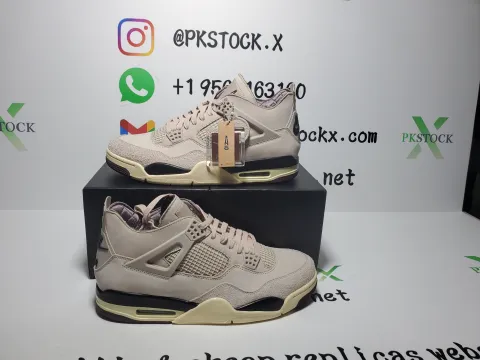 Where are to buy Replica A Ma Maniére x Wmns Air Jordan 4 Retro 'Fossil Stone'