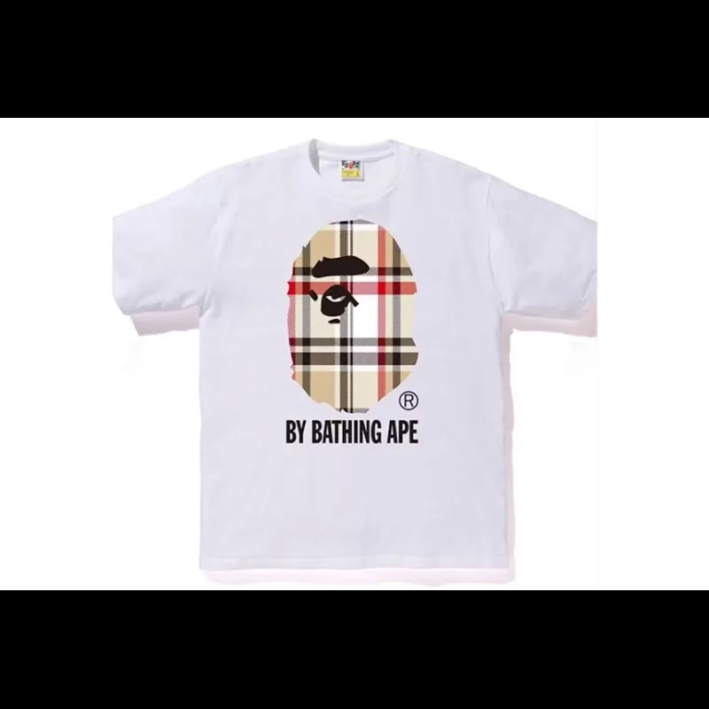 Feedback For BAPE A Bathing Ape Check by Bathing Tee White/Beige From PkStockX Customers