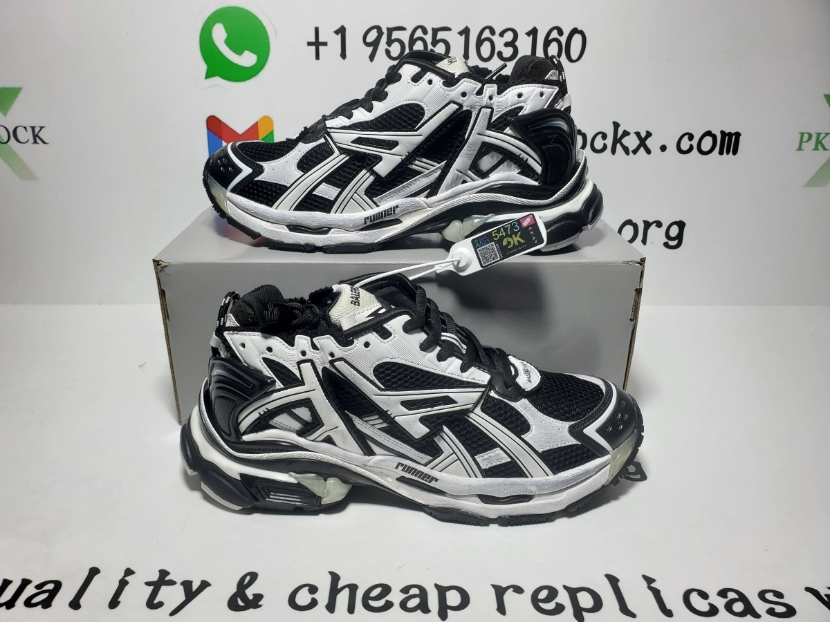 QC Photos For PK God Batch Balenciaga Runner Black White