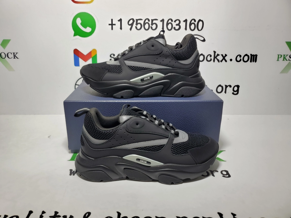 QC Photos For PK God Batch Dior B22 Black Silver 3SN231ZNG_H969