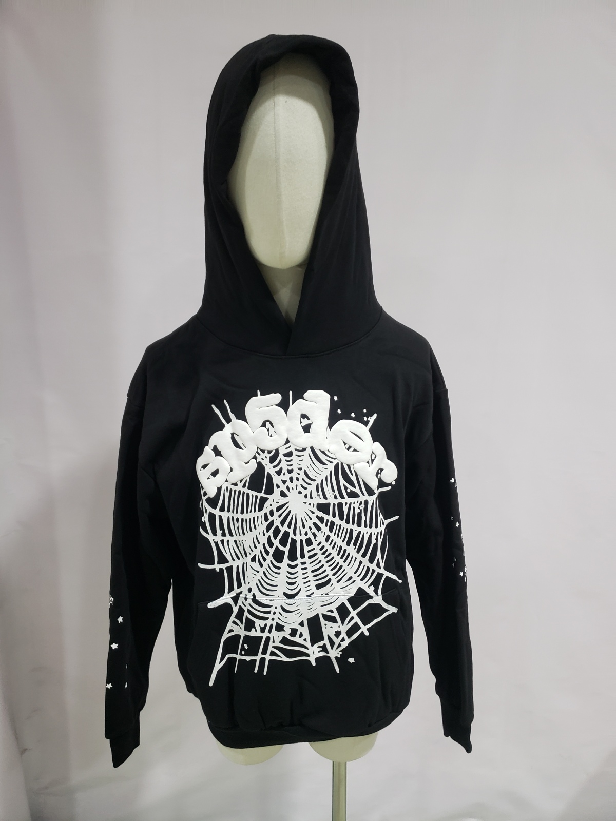 QC Photos For Spider Worldwide BLACK OG WEB HOODIE