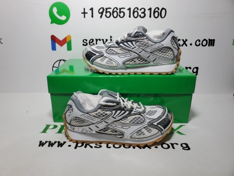 QC Photos For PK God Batch Bottega Veneta Orbit Sneaker Silver