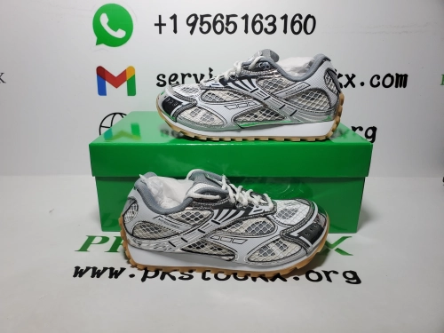 QC Photos For PK God Batch Bottega Veneta Orbit Sneaker Silver