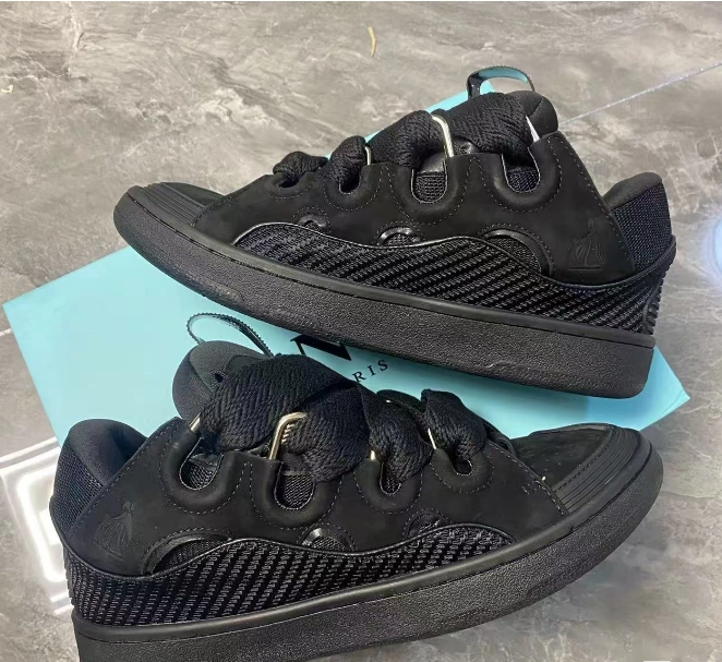 QC Photos For LANVIN Curb Sneakers Black