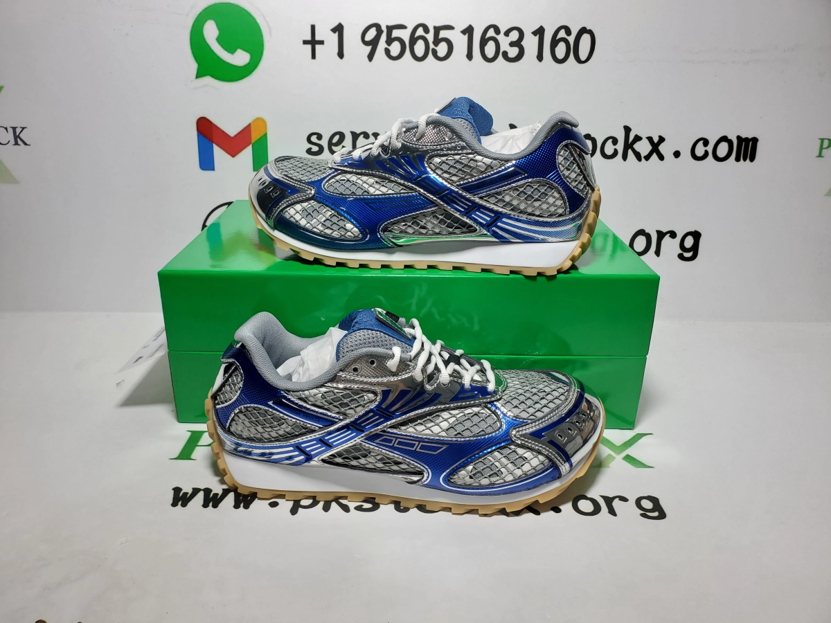 QC Photos For PK God Batch Bottega Veneta Orbit Sneaker Blue