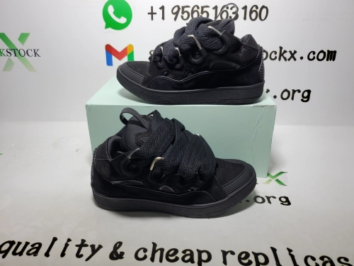 QC Photos For LANVIN Curb Sneakers Black 