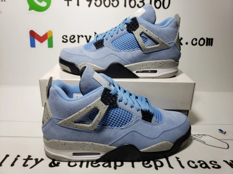 QC Photos For PK God Batch Air Jordan 4 Retro University Blue CT8527-400