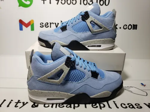 QC Photos For PK God Batch Air Jordan 4 Retro University Blue CT8527-400