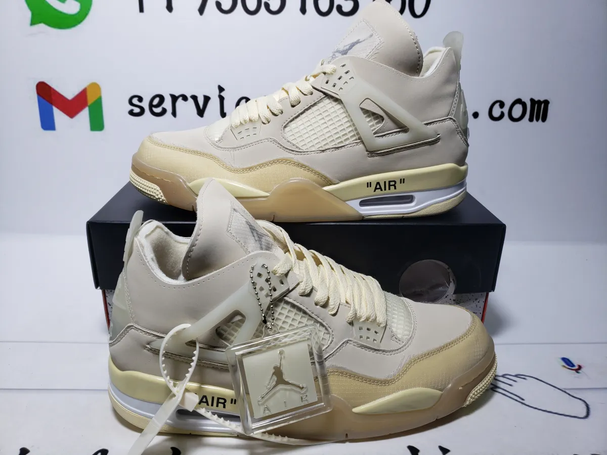 PK God Batch Air Jordan 4 Retro Off-White Sail CV9388-100
