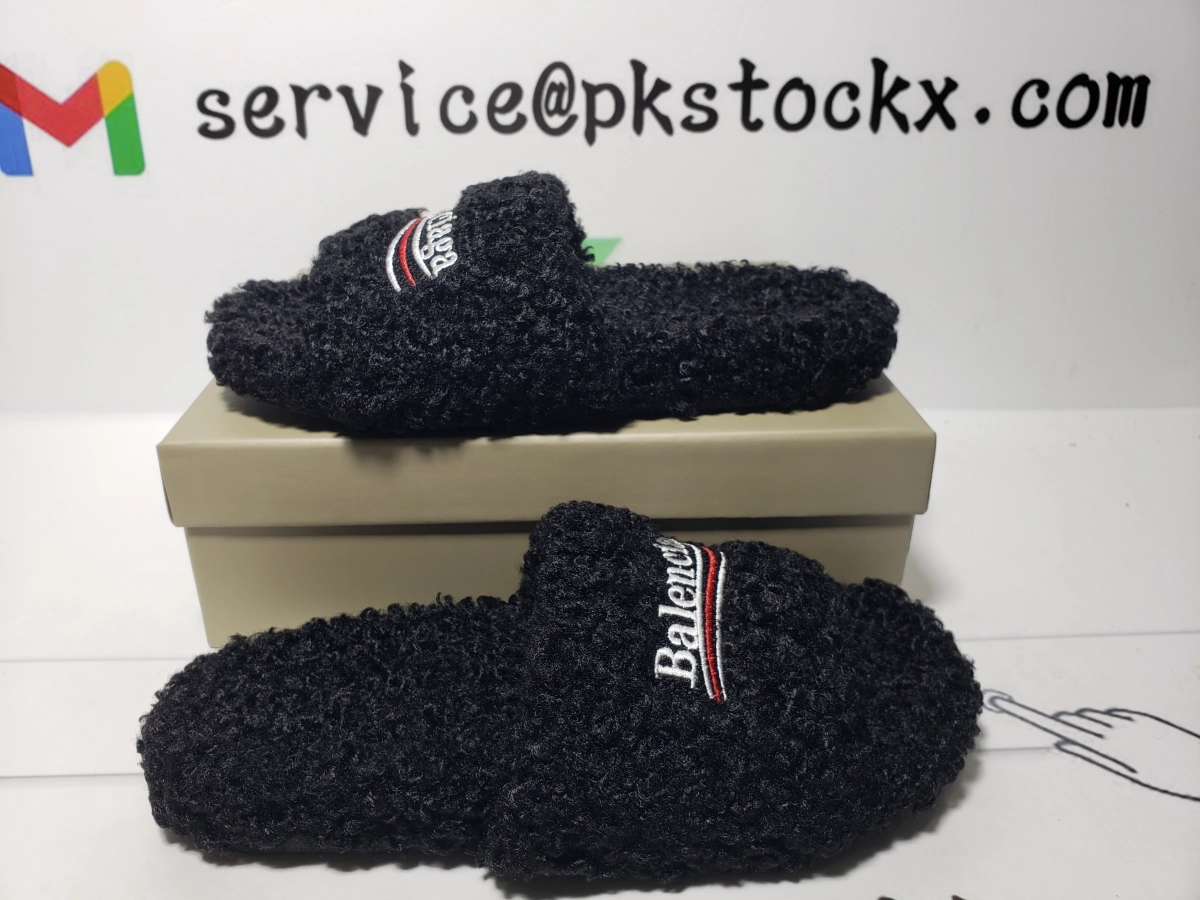 Balenciaga Furry Slides 