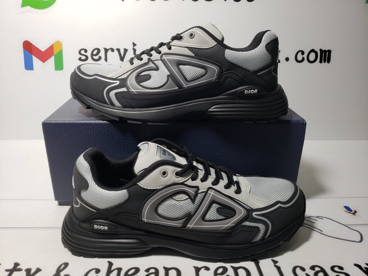 PK God Batch Dior Light Grey 'B30' Sneakers Dark Gray 