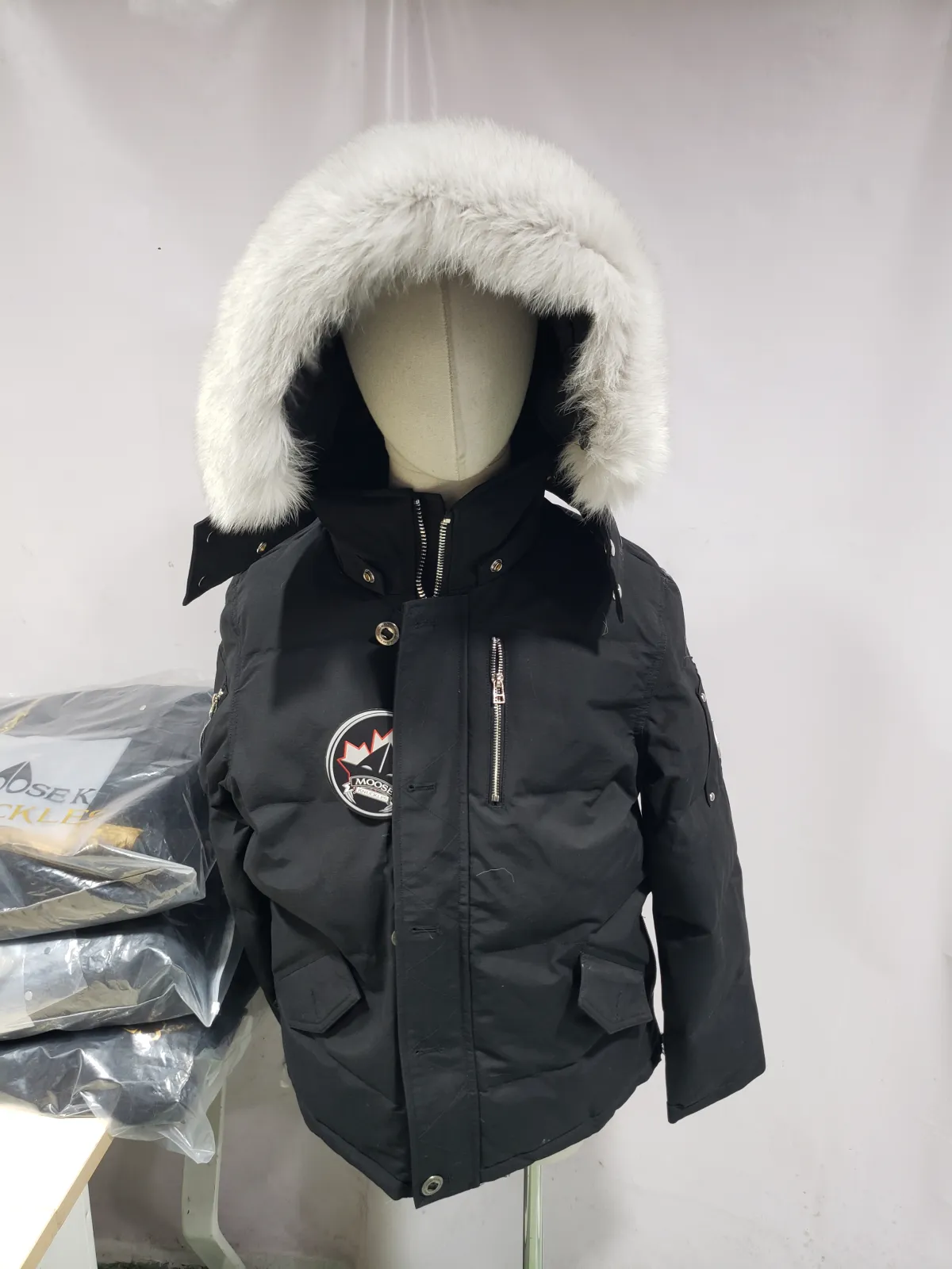 Moose Knuckles ORIGINAL  FUR Black/Whites